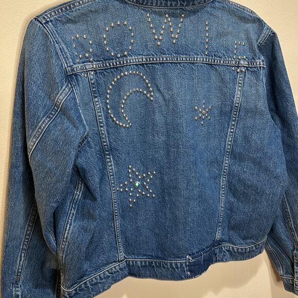 Bowie x MOTHER The Bruiser Embellished Denim Jacket Size M - Picture 10 of 11